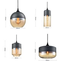 4PCS-Modern Pendant Light Vintage Industrial Chandelier