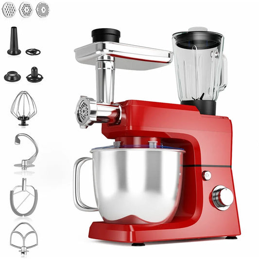 3 in 1 Electric Food Stand Mixer 6 Adjustable Speed