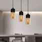 4PCS-Modern Pendant Light Vintage Industrial Chandelier